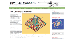 Desktop Screenshot of lowtechmagazine.com